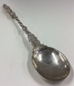 A heavy Antique silver Apostle spoon.