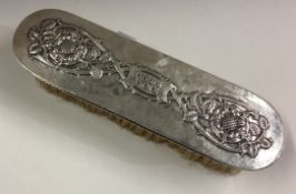 OMAR RAMSDEN: A silver mounted brush inscribed 'Irene Anne'.
