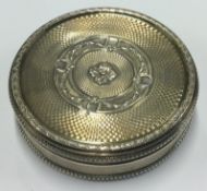 A 19th Century French silver snuff box with engraved decoration.