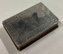 A good silver gilt double vinaigrette case in the form of a book.