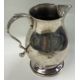 A good heavy silver cream jug in the Georgian style. - Image 1 of 3