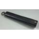 An unusual silver and Niello cheroot case with hinged cover. - Image 1 of 2