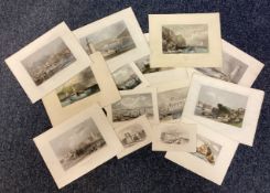 A collection of prints depicting Plymouth.