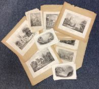 A collection of prints depicting Exeter etc.