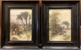 THOMAS DINGLE: (British, 1844 - 1919): A pair of framed and glazed watercolours.