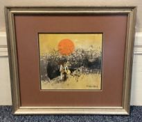 TAY BAK KOI: (SINGAPOREAN, 1939 - 2003): A framed and glazed ink and gouache.