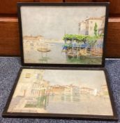 JOHN MALLORD BROMLEY: (British, 1858 - 1939): Two framed and glazed watercolours.