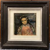 GEORGE GAULT: (British, 1916 - 2001): A framed and glazed mixed media.