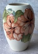 MOORCROFT: A good floral vase of typical form.
