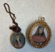 Two oval Indian miniatures.
