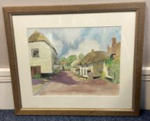 JULIA BASTIAN: (British, 20th Century): A framed and glazed watercolour .