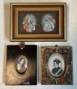 Three Indian miniatures.