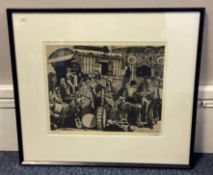 CLARENCE E BLACKBURN: (British, 1914 - 1984): A framed and glazed etching.
