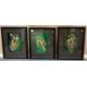 GLENN FITZPATRICK ('FITZY'): (British, b.1971): Three black framed and glazed acrylics. - Image 1 of 11