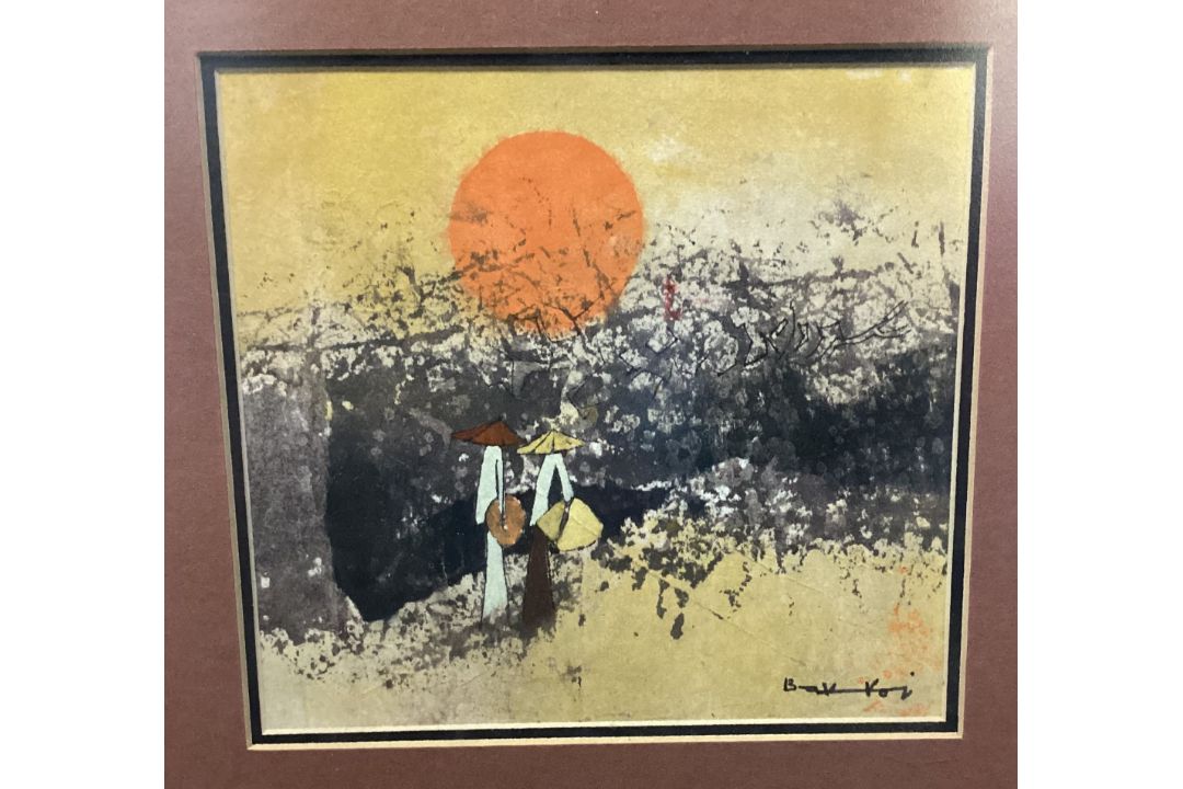 TAY BAK KOI: (SINGAPOREAN, 1939 - 2003): A framed and glazed ink and gouache. - Image 3 of 4