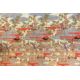 A brightly coloured and gilded Japanese painting on Washi. - Image 1 of 3