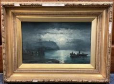 HUBERT ANSLOW THORNLEY: (British, fl. 1858 - 1898): A gilt framed and glazed oil on canvas.