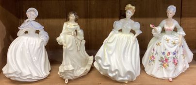 Four good Royal Doulton figures.