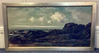 J LAURENCE HART: (British, 1830 - 1907): A gilt framed oil on canvas.