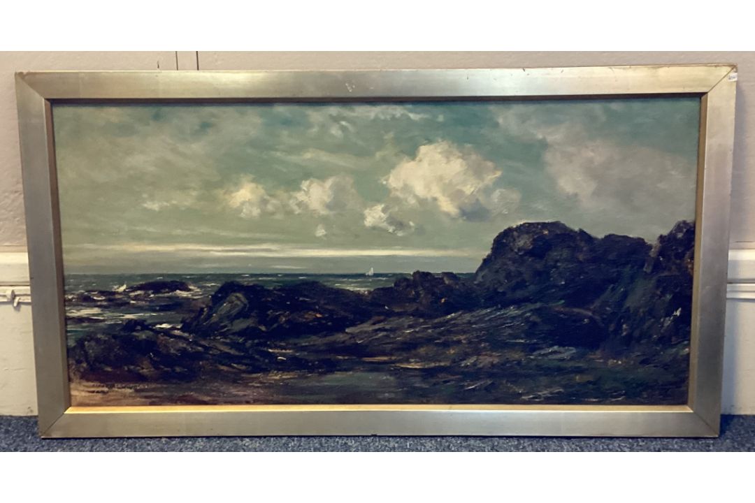 J LAURENCE HART: (British, 1830 - 1907): A gilt framed oil on canvas. - Image 1 of 4