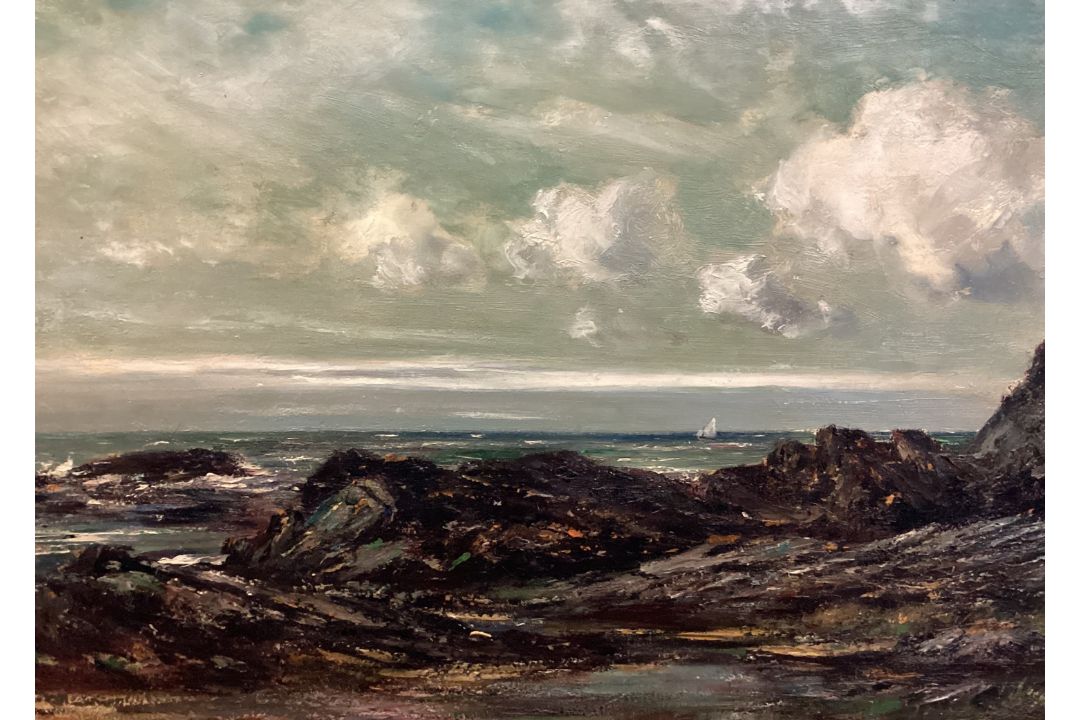 J LAURENCE HART: (British, 1830 - 1907): A gilt framed oil on canvas. - Image 3 of 4