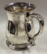 An 18th Century silver half pint mug.