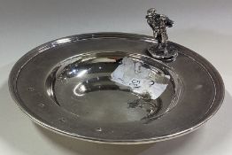 OF GOLFING INTEREST: A silver armada dish.