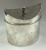 CHESTER: A stylish silver tea caddy.