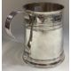 A Queen Anne Britannia Standard silver mug with reeded decoration. - Image 2 of 3