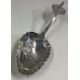 A Dutch silver caddy spoon with chased decoration. - Image 2 of 2