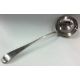 An 18th Century silver bottom marked soup ladle. - Image 1 of 2
