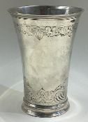 AUGSBURG: An 18th Century silver beaker.