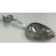 A Dutch silver caddy spoon with chased decoration. - Image 1 of 2