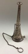 A Victorian silver posy holder.