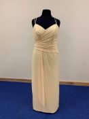 Yellow Designer Dress. Small Size