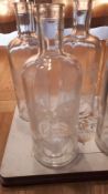 4 Boxes of 6 Glass Vase Bottles