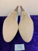 Designer Shoes Silver Size 40 Code 190