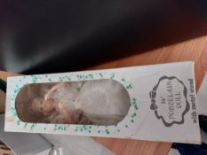 Porcelain Doll With Stand In Box