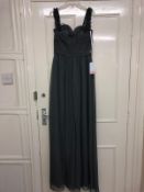 Richard Designs Bridesmaid Or Prom Dress In Granite Size 8, Style RDM1074
