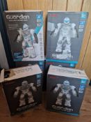 6x Sonomo Guardian 2.4GHZ Remote Control Intelligent Gesture Robot, White RRP £230