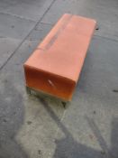 Vintage Look Leather Foot Stool 113*44*44cm Sourced From Luxury House Clearance