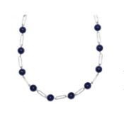New! Lapis Lazuli Necklace (Size - 20) in Stainless Steel