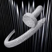 14 K / 585 White Gold Diamond Bracelet