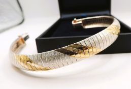 Milor of Italy Bi-Colour Gold on Sterling Silver Bracelet with Gift Box