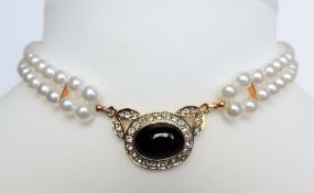 Double Strand Choker Necklace