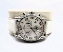 Unisex AquaMarin Four Seasons Diamond Encrusted Chronograph Watch #00237