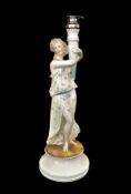 18th Century Porcelain Candle Holder Joseph-Gaspard Robert France