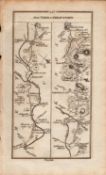 Ireland Rare Antique 1777 Map Trim Philipstown Kilbeggan Tullamore Etc.