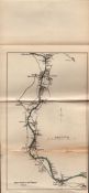 Salters Guide To The Thames No 4 Antique Coloured George V Map.