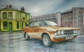 Ford Cortina MK3 Glorious Iconic Nostalgic British Car Metal Art Sign
